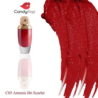 Son môi lì không chì màu Đỏ Scarlet Candy Pop – Cam kết an toàn – Lên màu siêu quyến rũ