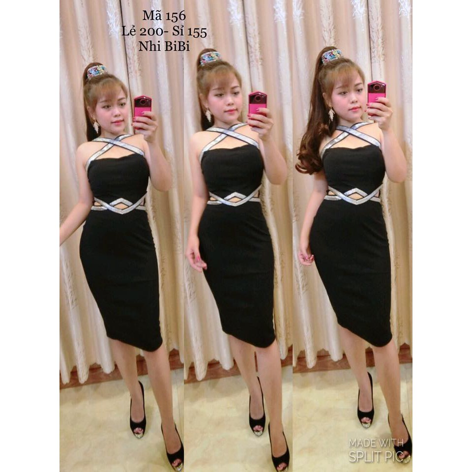 sales_ đầm body chéo