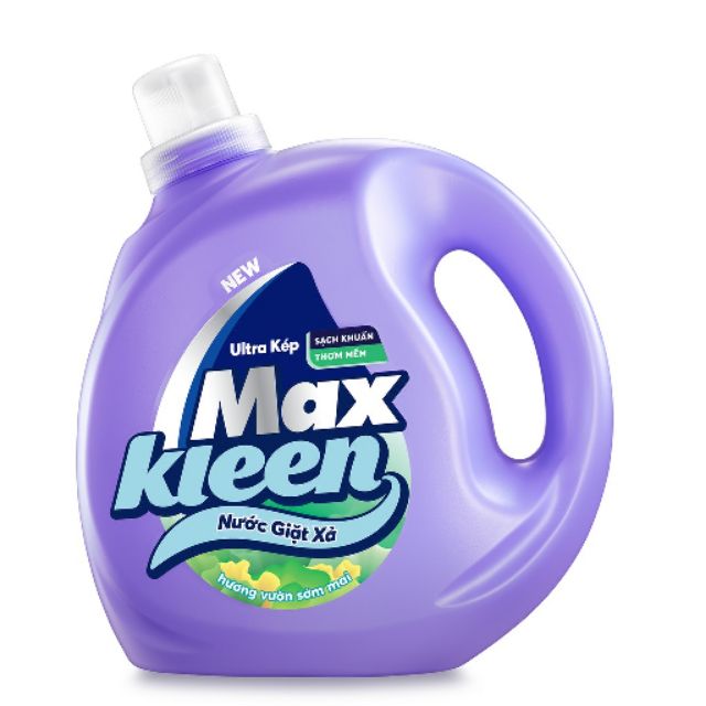 Chai nước giặt xả Maxkleen 3.8kg hương vườn sớm mai