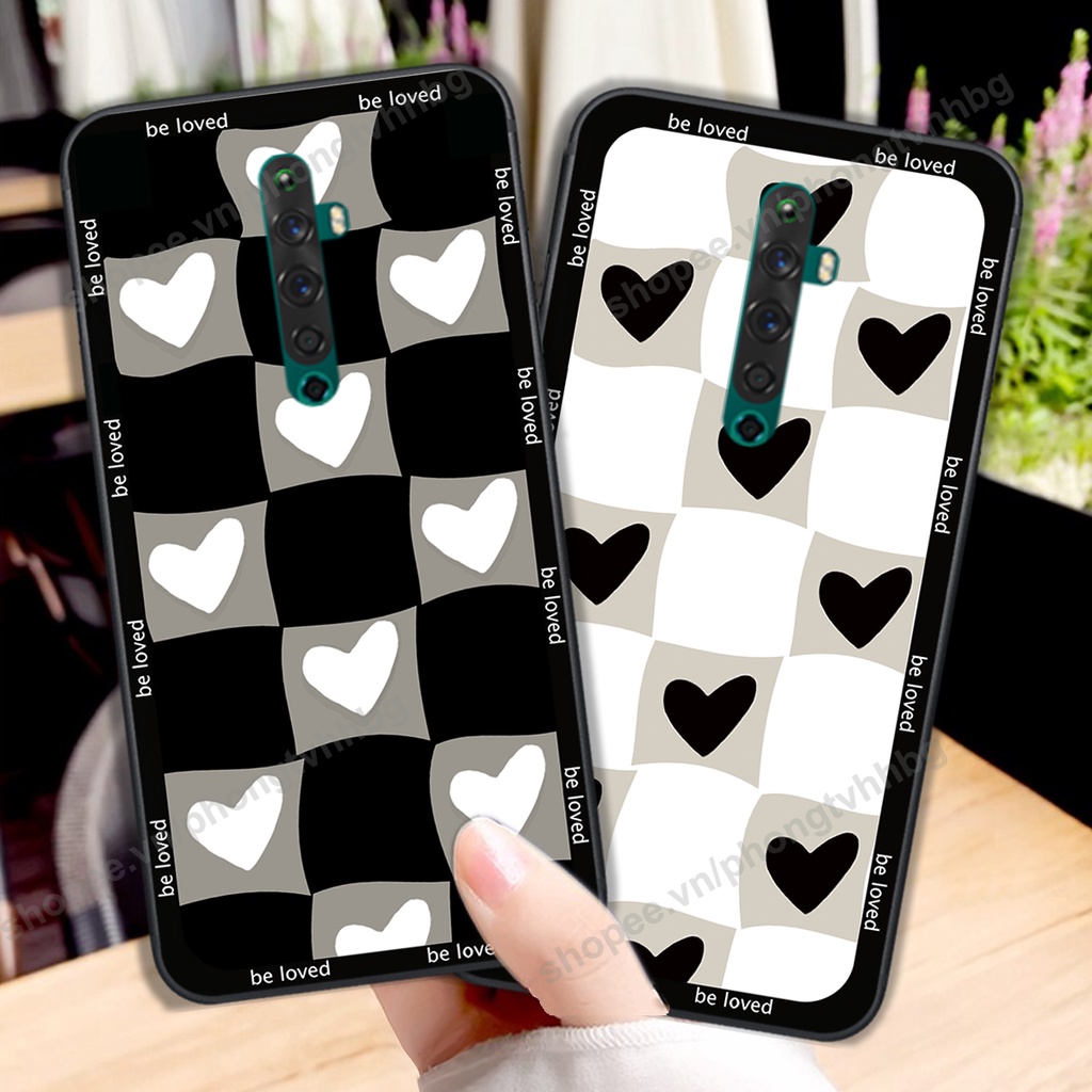 Ốp lưng Oppo Reno / Reno 2 / Reno 2Z / Reno 2f / Reno Z  ốp họa tiết trái tim caro, chuột mikey thể thao cực đẹp cute cự