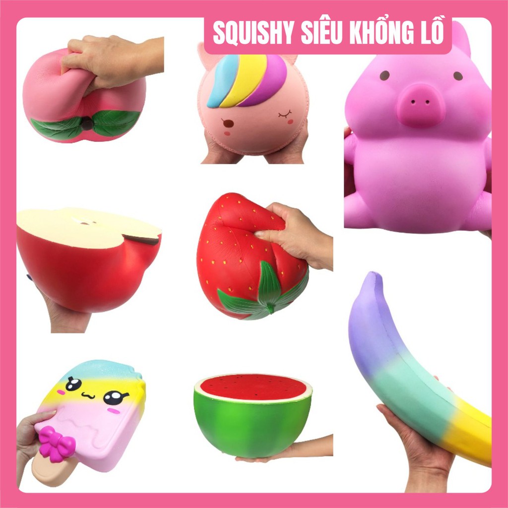 Squishy khổng lồ 30cm thơm mềm và chậm tăng có bao bì đẹp