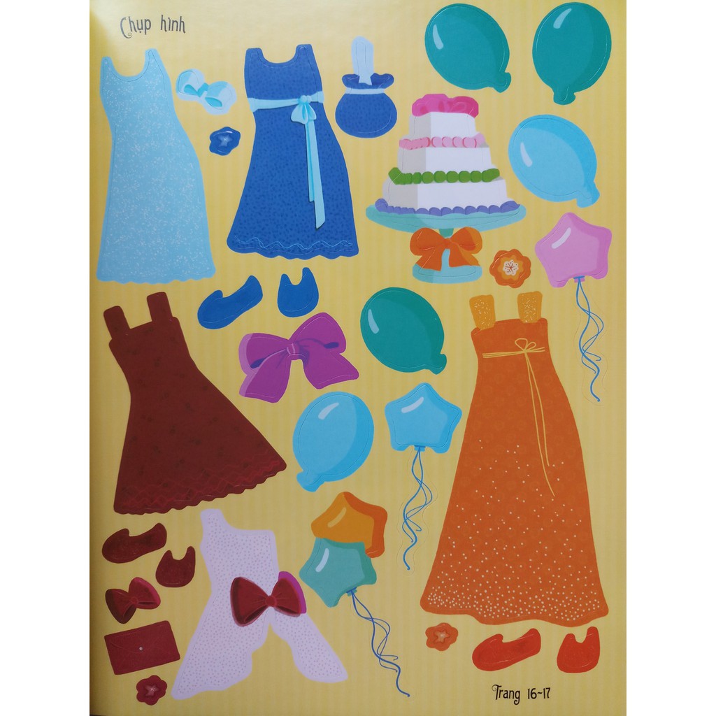 Sách - Dán Hình Sáng Tạo Trang Phục Búp Bê - Buổi Dạ Hội Đáng Nhớ | BigBuy360 - bigbuy360.vn