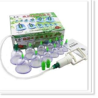 Bộ Giác Hơi Không Dùng Lửa 12 Cốc Không Dùng Lửa GH12