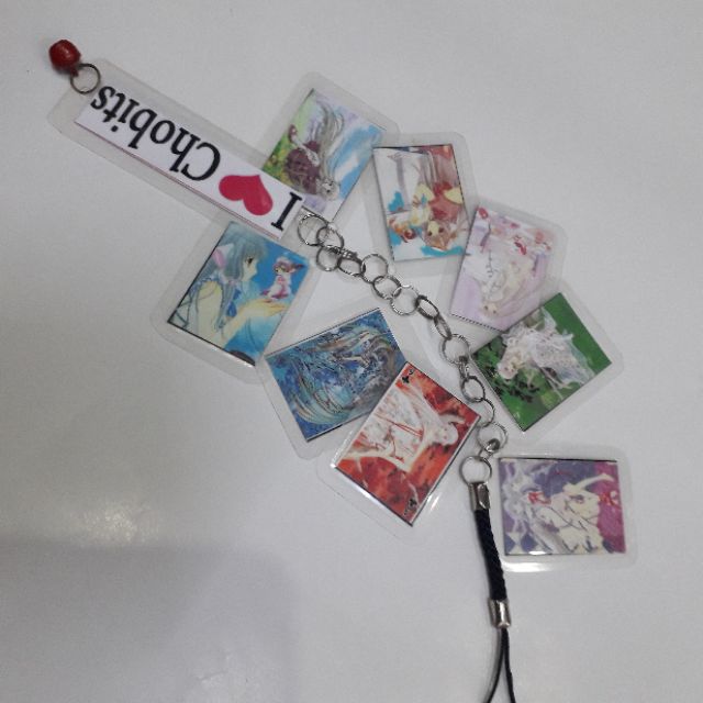 Móc khóa chùm anime sakura, chobits, tsubasa