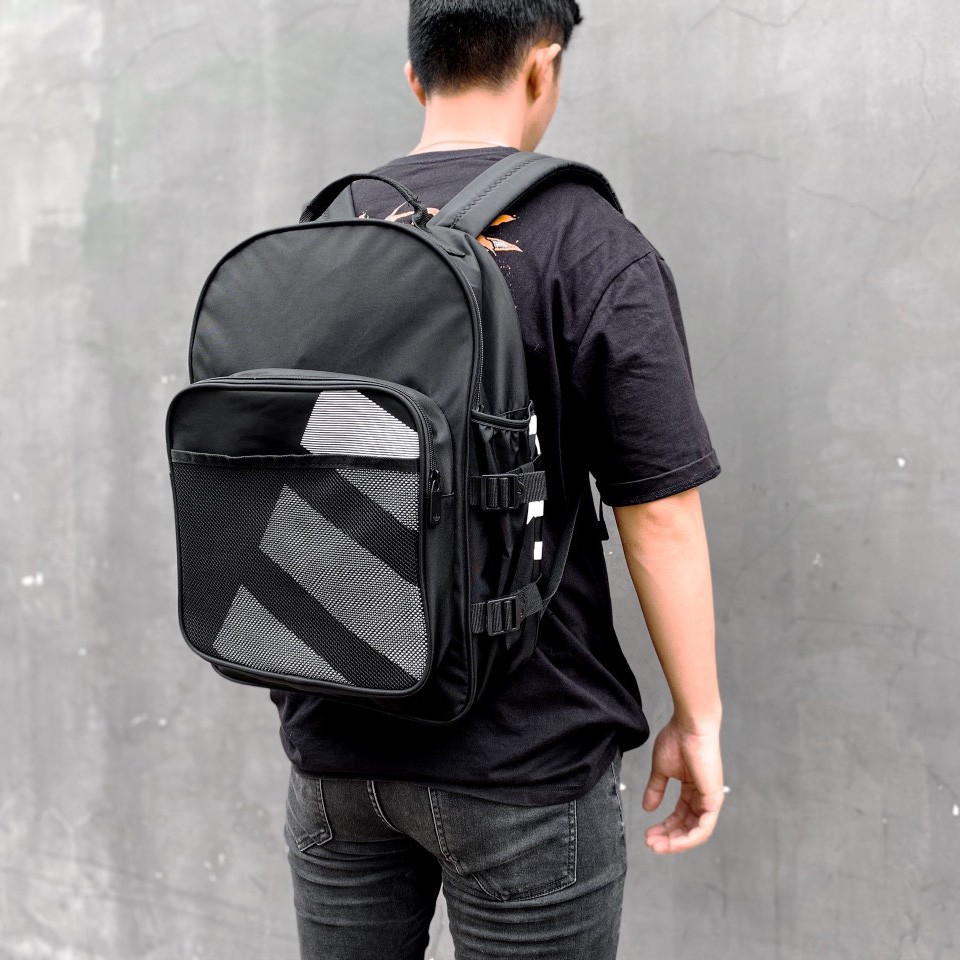 Balo laptop A.di.das EQT Classic Backpack, dây đeo trợ lực, Polyester chống thấm tuyệt đối, bảo hành 1 năm