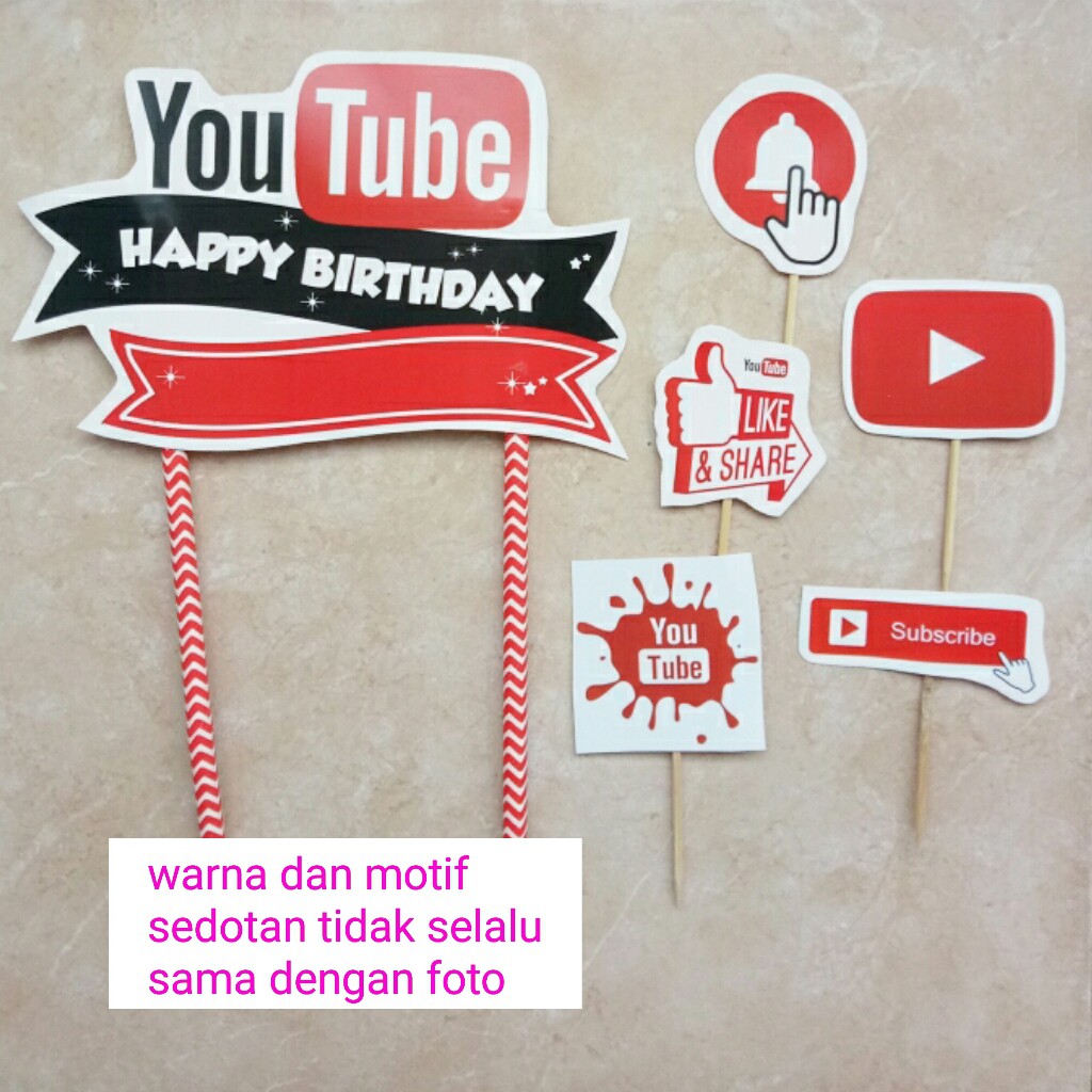 Topper Toper Cake Decoration Cake Happy Birthday Character Youtube You Tube