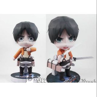 Mô hình giấy anime [Attack on Titan] chibi Eren Yeager