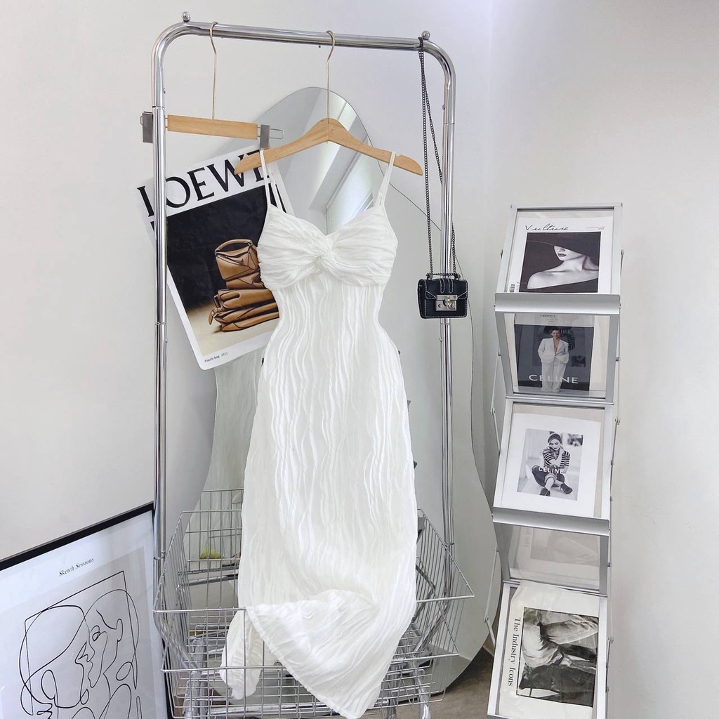 Đầm maxi 2 dây xoắn ngực quyến rũ | BigBuy360 - bigbuy360.vn