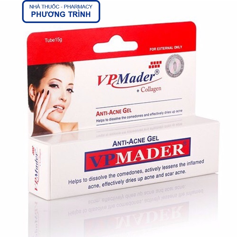 Gel Collagen giảm mụn, giảm thâm, dưỡng da - VPMader Tuýp 15gram