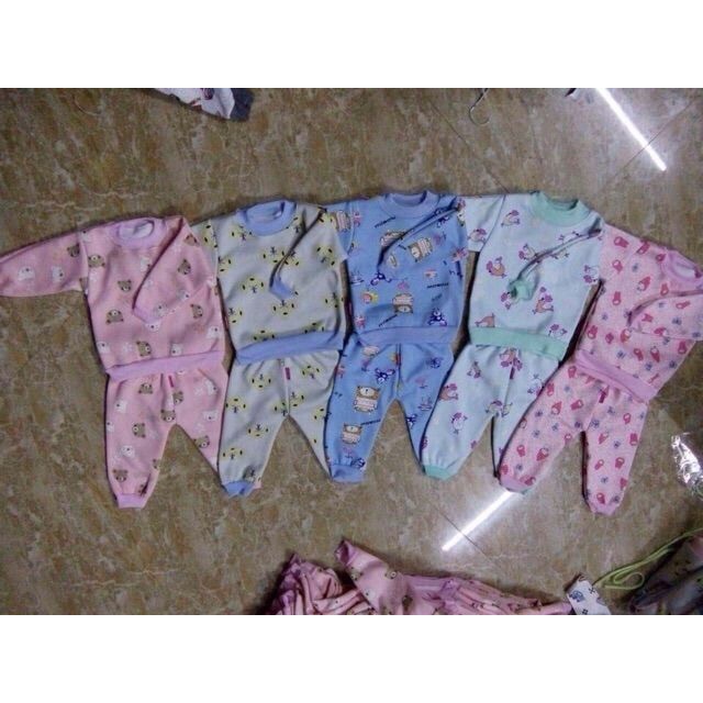 Bộ nỉ lót lông catter cho bé gái