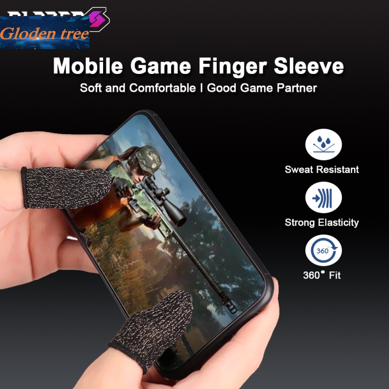 1 cặp (2 chiếc) Găng tay chơi Game chống mồ hôi ngón tay chơi Game điện thoại màn hình cảm ứng