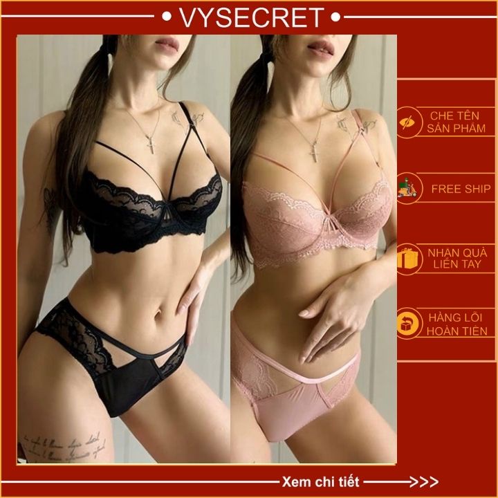 BỘ ĐỒ LÓT Mand ren ✨ SIÊU HÍT HÓT ✨ nơ dây chéo không đệm .mặc thoải mát ,thoáng mát cho hè nóng nưc. | BigBuy360 - bigbuy360.vn