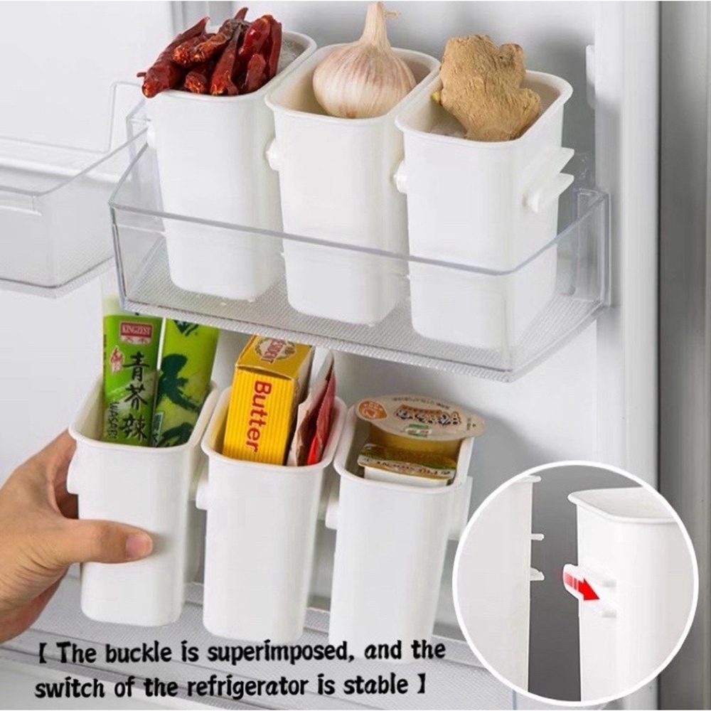 Hộp Đựng Thực Phẩm Gắn Cửa Tủ Lạnh Tiết Kiệm Không Gian