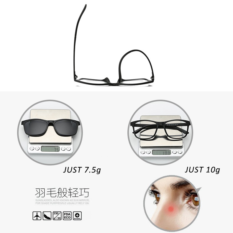 Kính đeo mắt phân cực TR-90 tầm nhìn ban đêm chất lượng cao dành cho nam/nữ