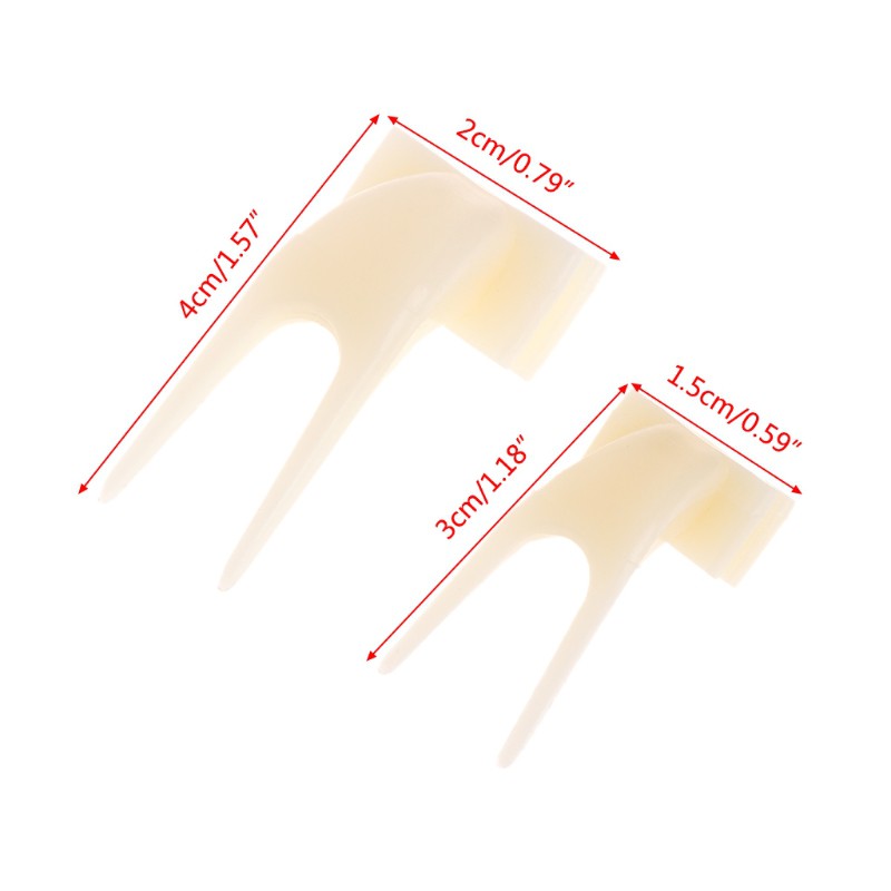 Set 2 Nĩa Nhựa Xiên Trái Cây Gắn Lồng Chim Cảnh Tiện Dụng