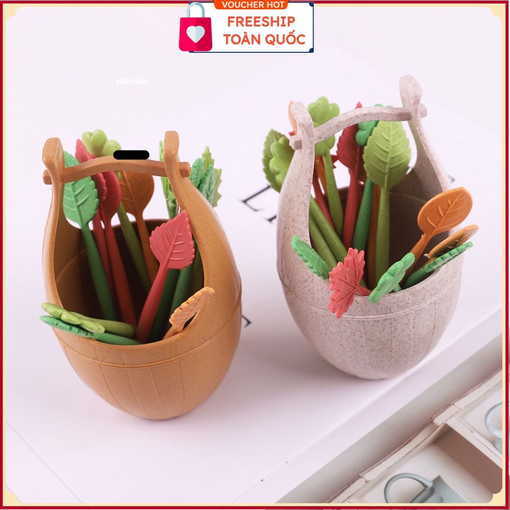 PVN36178 Set 16 dĩa ăn hoa quả kèm hộp T2 . . .