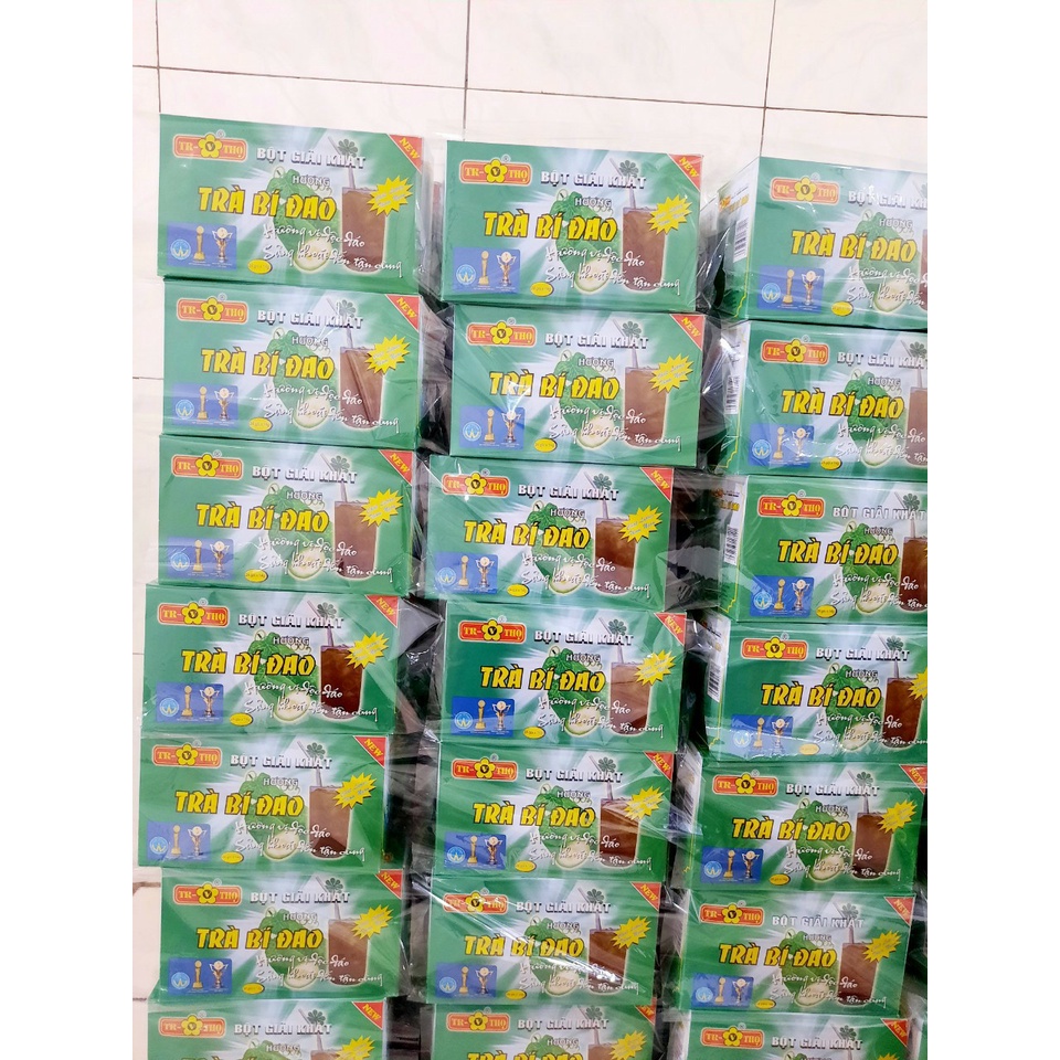 Bột giải khát trà bí đao Trường Thọ, hộp 24gói  nước uống giải khát, giảm nhiệt, thanh mát 😍