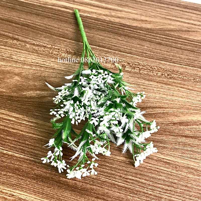 Cành Giả- Cành Điểm Hạt Gạo 32cm 7 Nhánh Nhỏ Nhắn, Xinh Xắn Trang Trí Đơn Giản, Tinh Tế