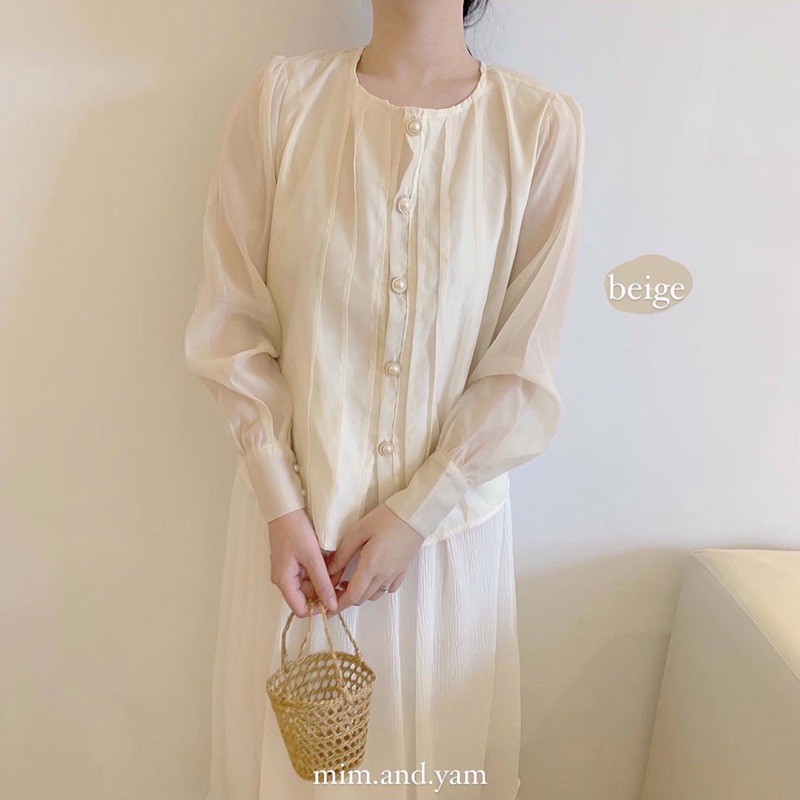 Moony Top 3 màu & Chân váy voan xếp ly