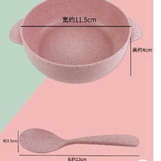 Bát ăn dặm lúa mạch kèm thìa cho bé (có hộp)