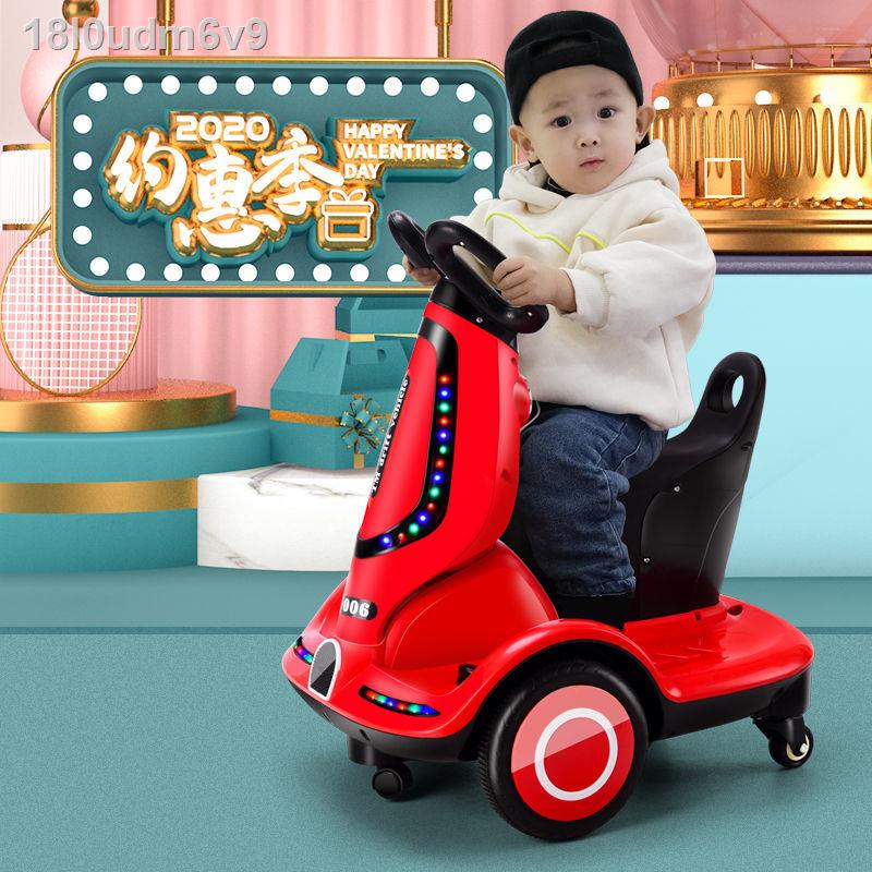 18l0udm6v9Ô tô điện trẻ em ô cân bằng điều khiển từ xa đồ chơi có thể làm người vừa sạc đi xe máy [có xoay đư