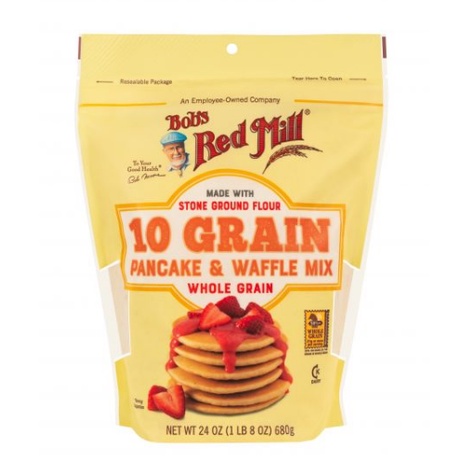 Bột bánh Pancake 7 loại hạt & bánh Waffle BOB'S RED MILL,7-Grain-Pancake+Waffle-Mix - gói 680g