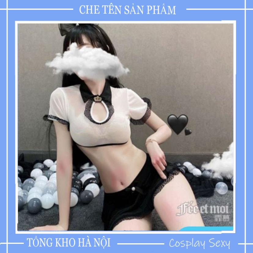 Cosplay Nữ Sinh Sexy - Bộ Đồ Ngủ Cosplay Học Sinh Nữ Gợi Cảm - Mã NS002 (không tất) | BigBuy360 - bigbuy360.vn
