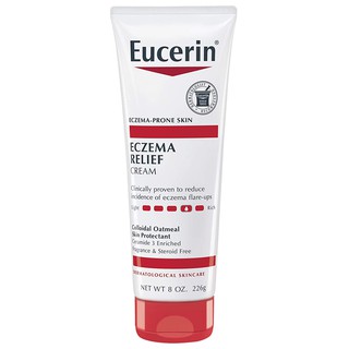 Kem dưỡng ẩm dành cho da viêm & da cơ địa Eucerin Eczema Relief Cream 226g (Mỹ)