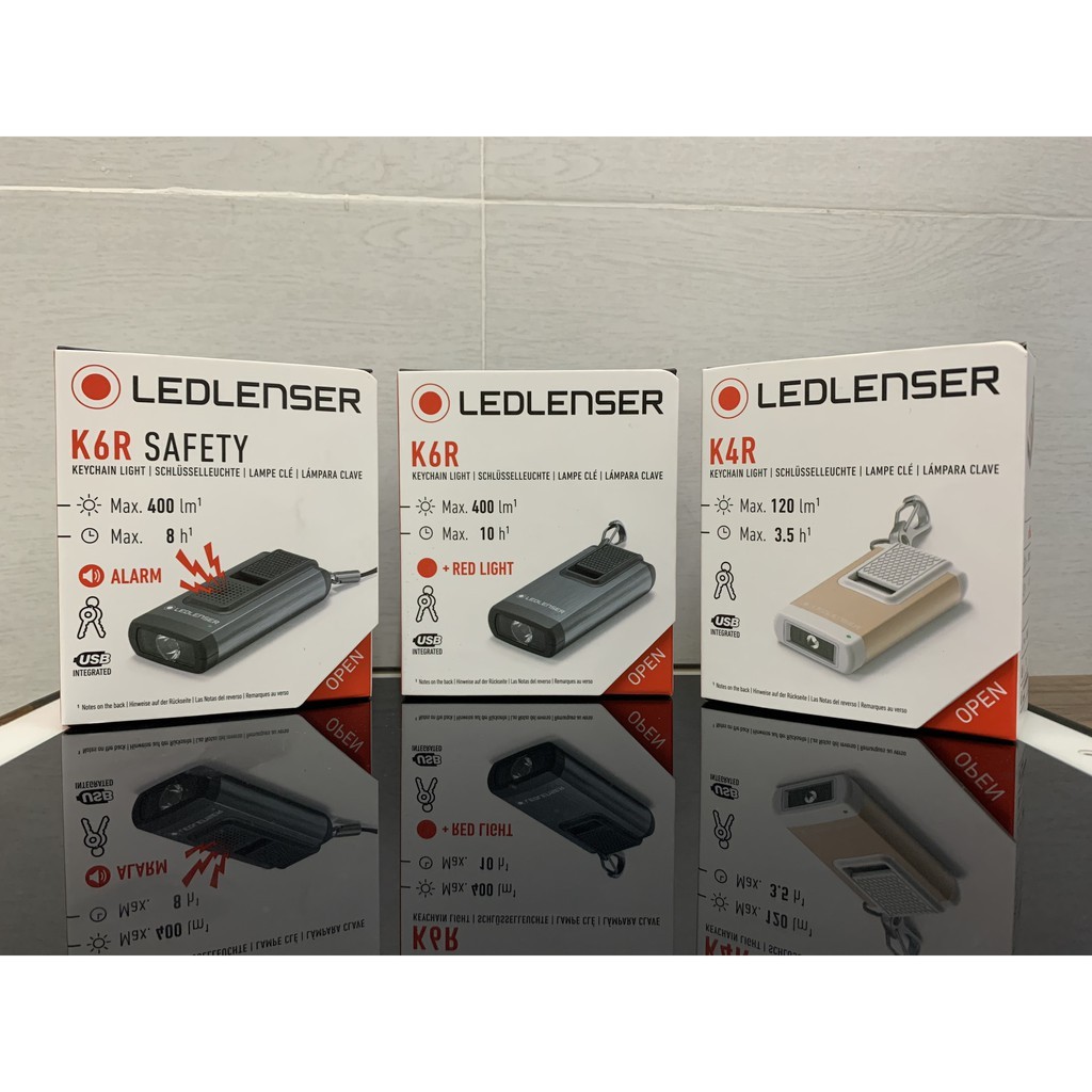 Đèn Pin Móc Khóa LEDLENSER K6R 2021 - Có Red light I K6R Safety 2021 - Có còi hú I 400 Lumens I HIBUCENTER