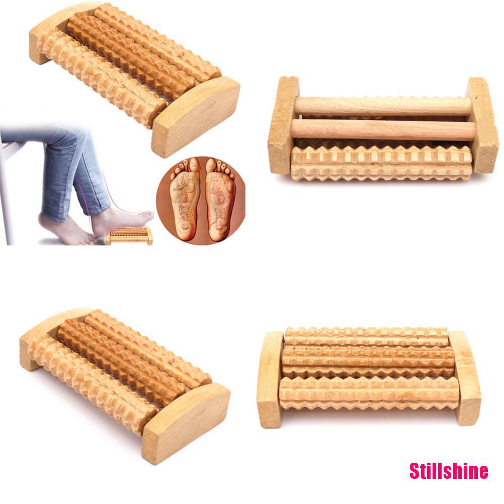 (Hàng Mới Về) Dụng Cụ Mát Xa Chân Bằng Gỗ Tiện Lợi
