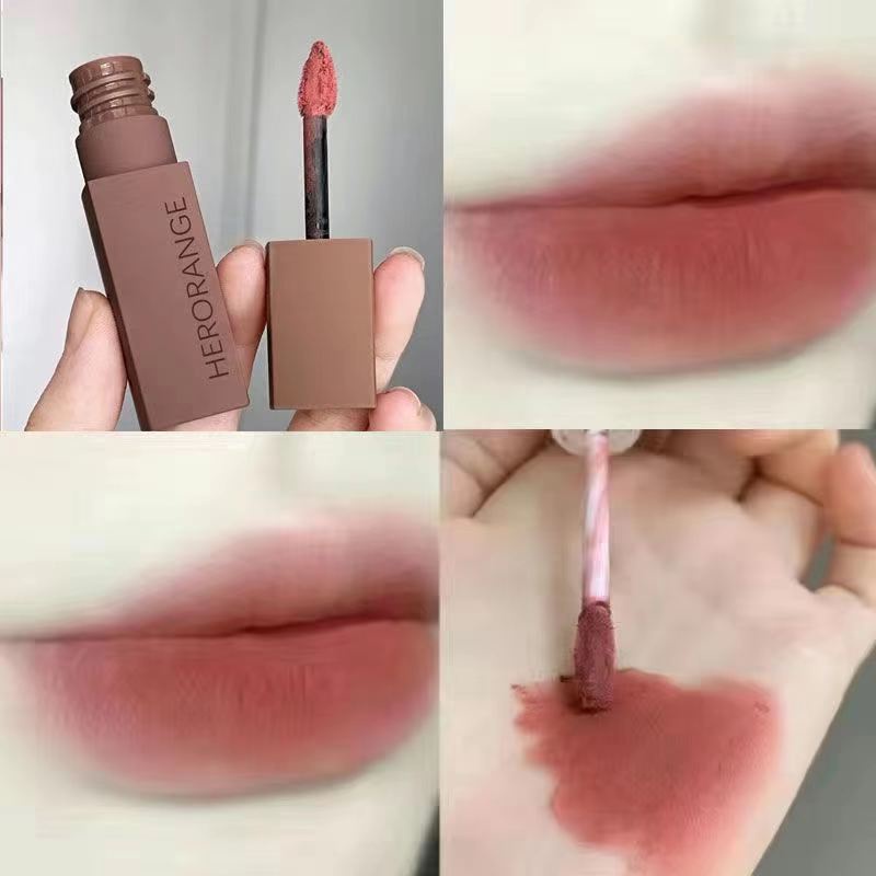 [Hàng mới về] Son môi  HERORANGE màu nhung lì mềm mại chống thấm nước lâu trôi nội địa trung