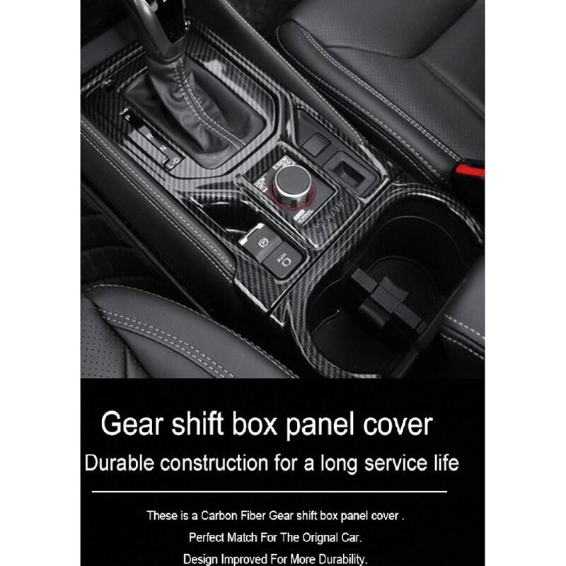 Khung dán cho hộp sang số bằng ABS sợi carbon trang trí cho xe Subaru Forester 2019-2021