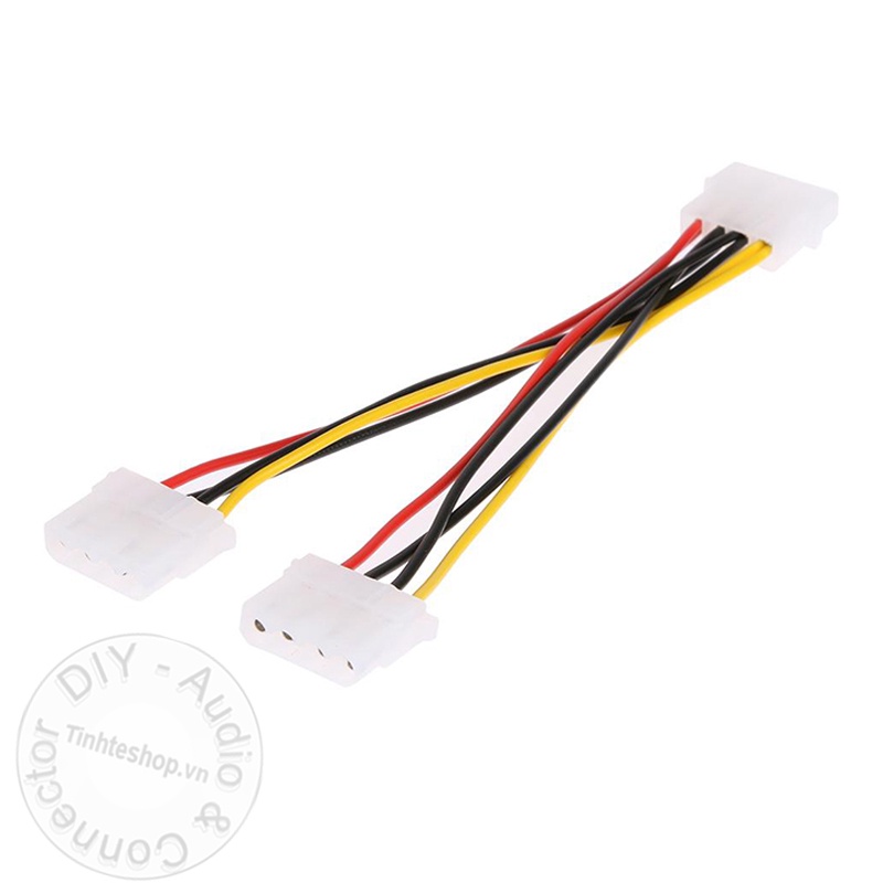 Cáp chia nguồn 4pin IDE 1 ra 2 - Molex IDE 4 pin 1 in 2 out