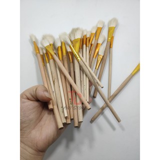 Cọ Đầu Tròn Lông Thỏ ( Cán gỗ )