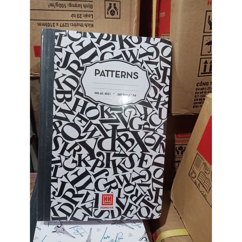 Sổ A4 Hồng Hà PATTERNS 200tr/260tr/300tr/360tr