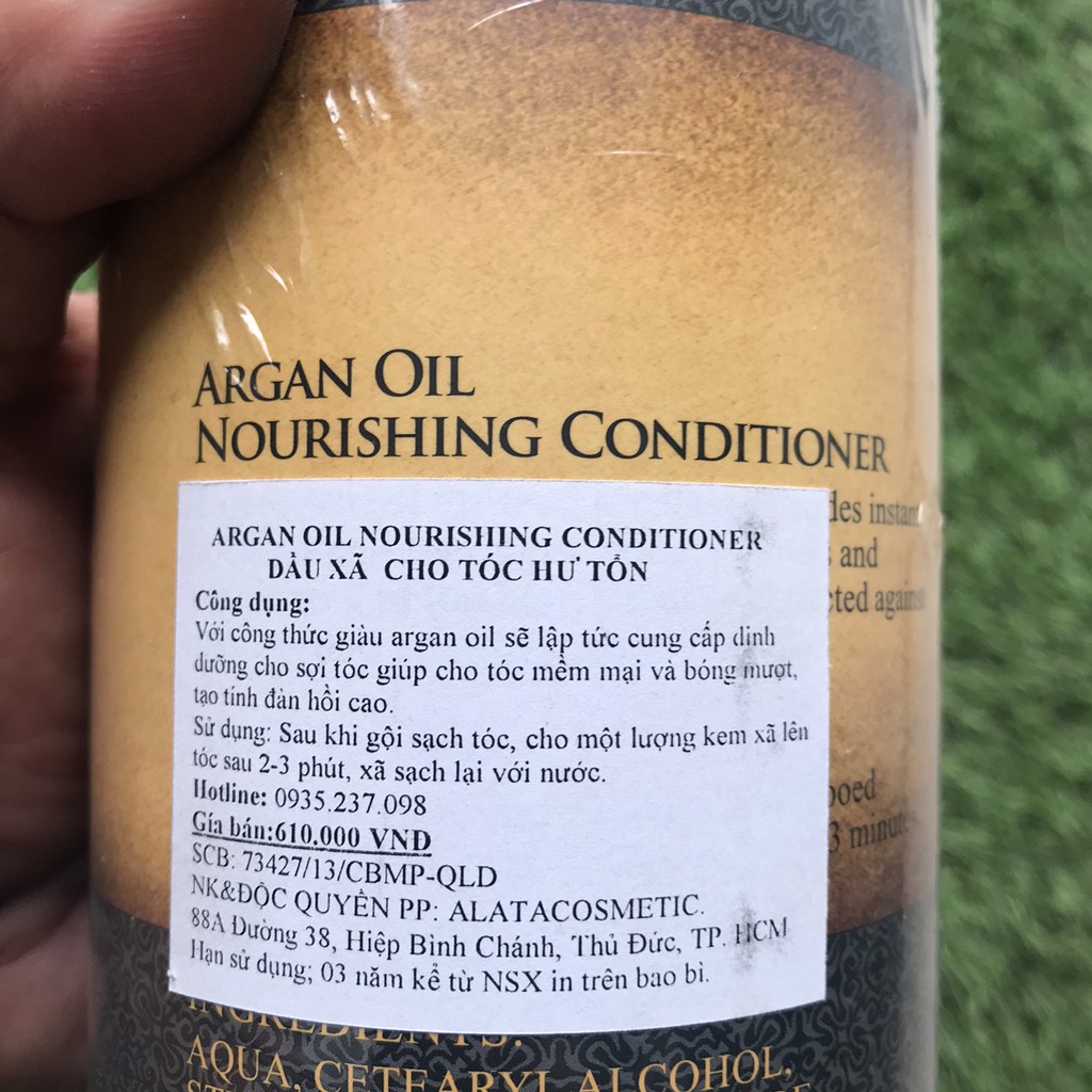 Dầu gội xả phục hồi tóc hư tổn Argan Deluxe Nourishing Oil 1000mlx2