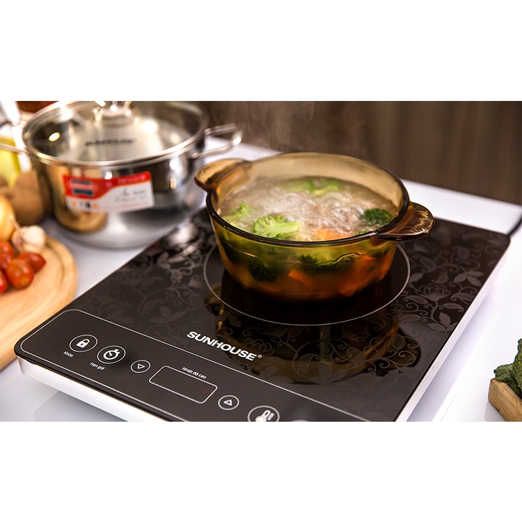 Bếp hồng ngoại SUNHOUSE SHD6020, bếp điện đơn dùng cho mọi loại nồi bảo hành chính hãng