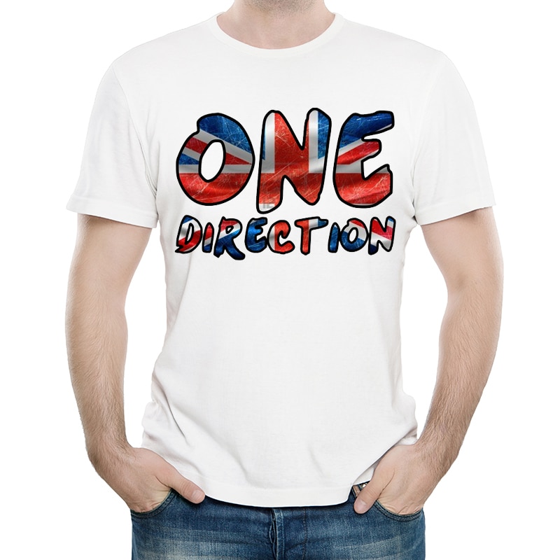 Áo Thun Ngắn Tay In Logo One Direction Thời Trang Dành Cho Nam