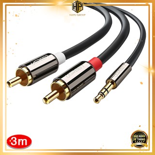 Dây loa 3.5mm ra 2 đầu hoa sen Ugreen 10590 dài 3m chính hãng - Hapugroup