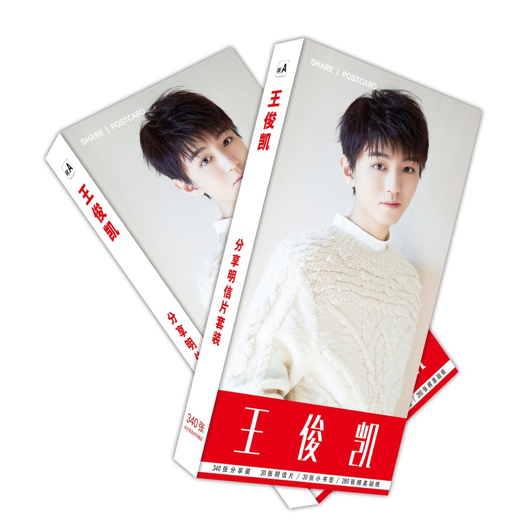 (4 mẫu) Postcard tfboys vương tuấn khải thiên tỷ postcard vương nguyên postcard bts postcard địch nhiệt lệ ba