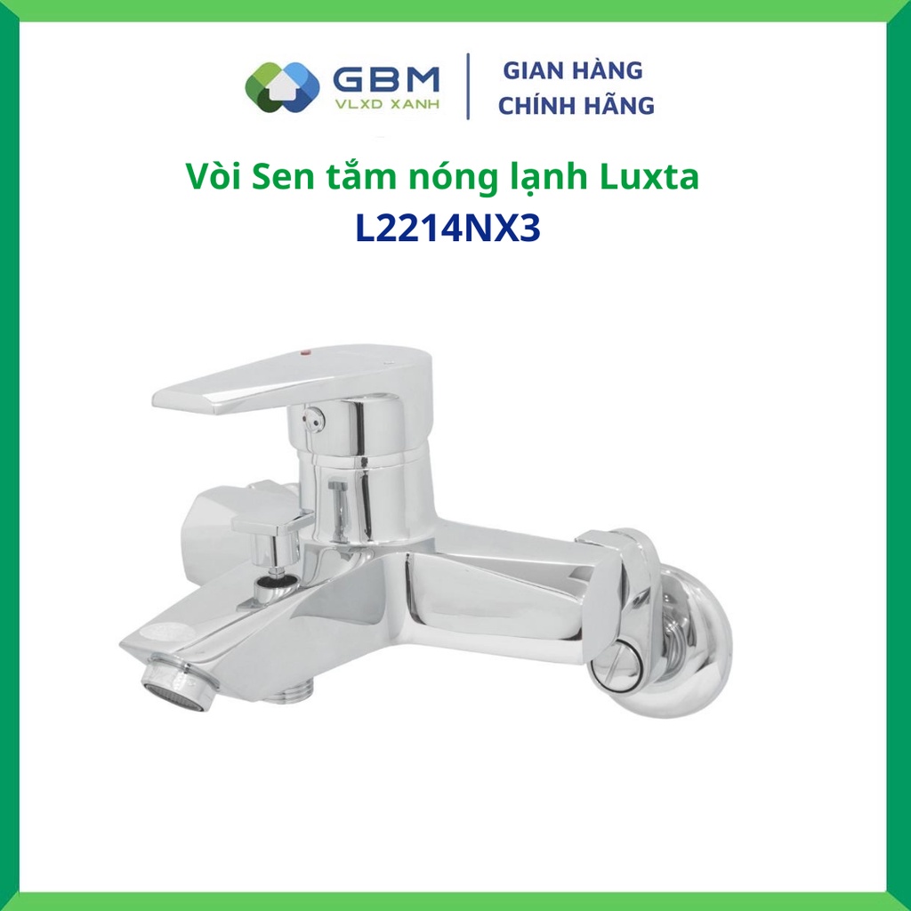 [Mã BMBAU300 giảm 10% đơn 499K] Vòi Sen Tắm Nóng Lạnh Luxta L2214NX3 -VLXD XANH