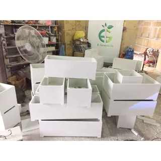 Chậu Composite Trơn Trồng Cây Hoa