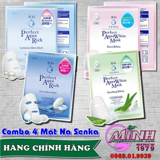 Combo 4 Loại Mặt Nạ Senka chính hãng