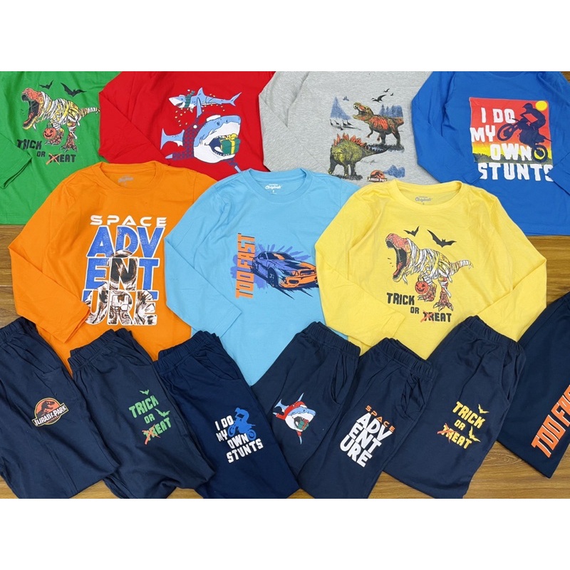 Bộ quần áo dài tay Place cho bé trai hàng made in Vietnam