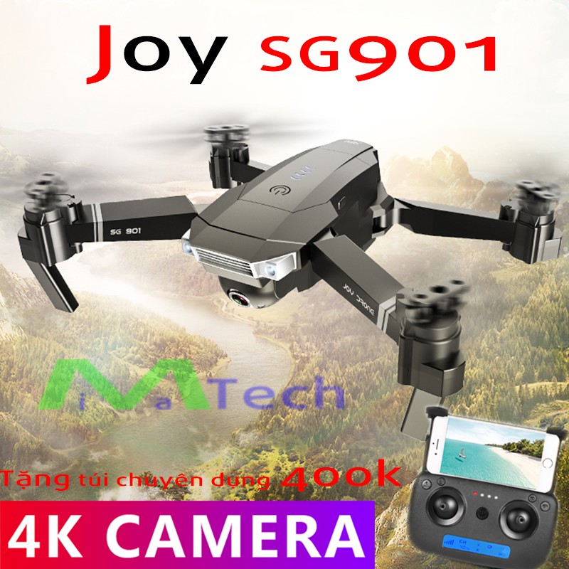 Flycam 4K Drone Camera kép SG901 và SG900 bay 22 phút Máy bay điều khiển từ xa gấp gọn tặng túi đựng chuyên dụng