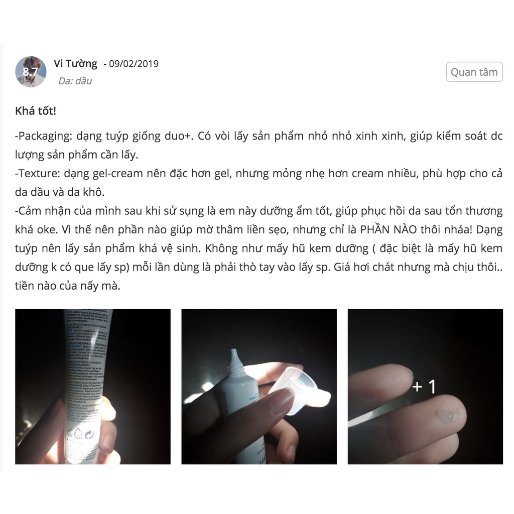 Kem dưỡng La Roche-Posay Cicaplast Gel B5 40ml - Gel dưỡng phục hồi da 40ml