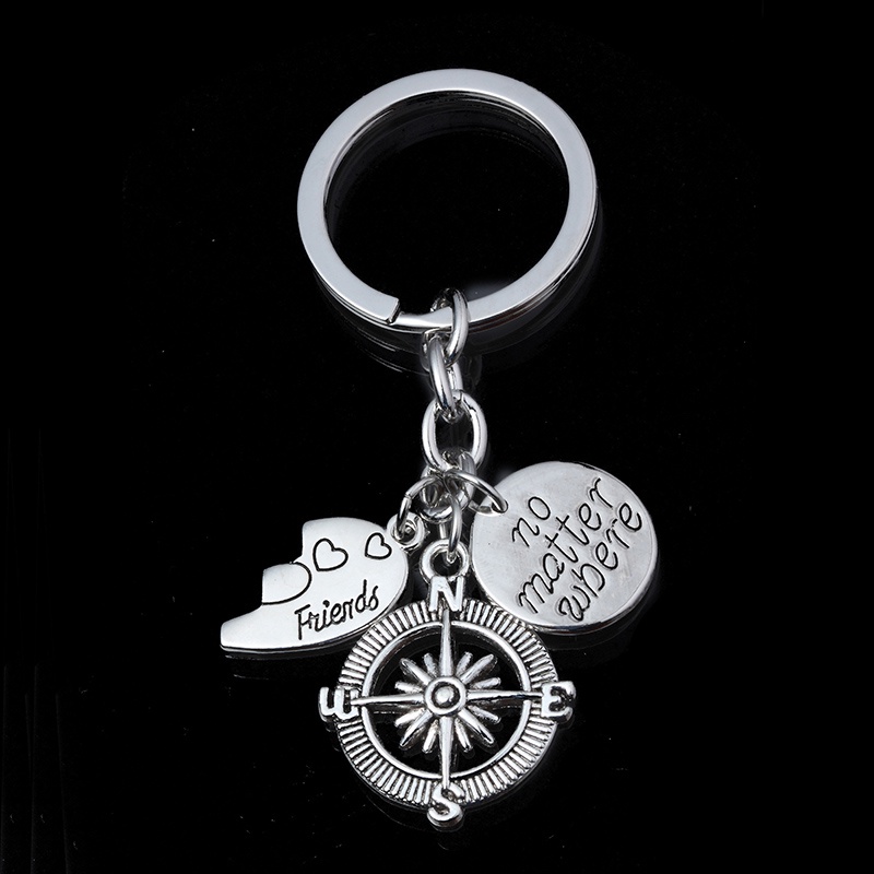 2PCS Móc khóa cặp đôi bạn thân xinh xắn