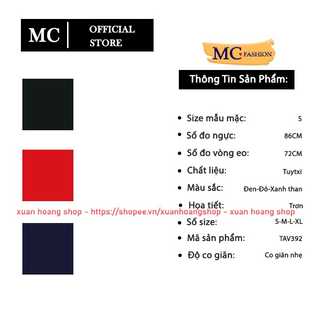 Áo Blazer Vest Kiểu Dáng Công Sở Đẹp Mc Fashion Đỏ, Đen, Xanh Tím Than Tav392 | BigBuy360 - bigbuy360.vn