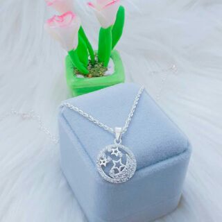 Dây chuyền bạc ta cho bé mặt sao
