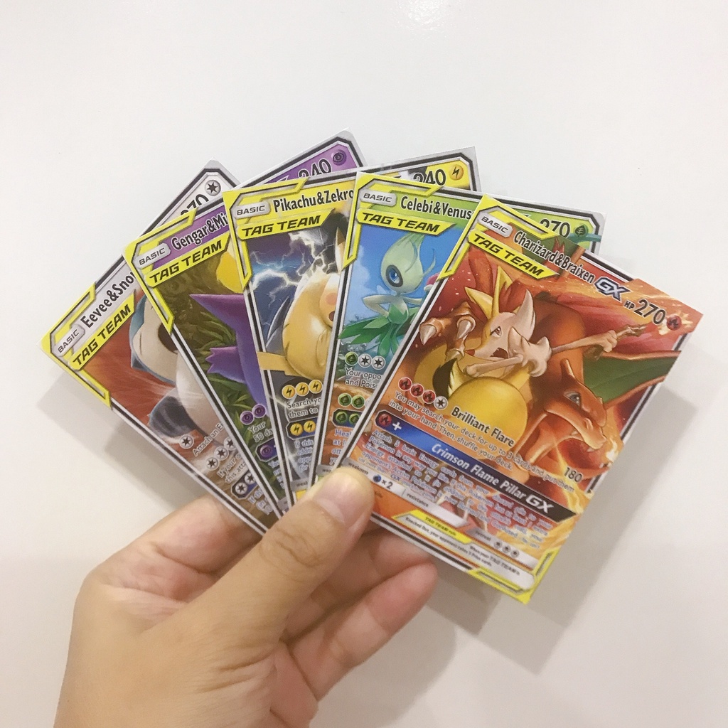 [BÀI IN] Trọn bộ 120 Thẻ bài Pokemon TAG TEAM đã phát hành